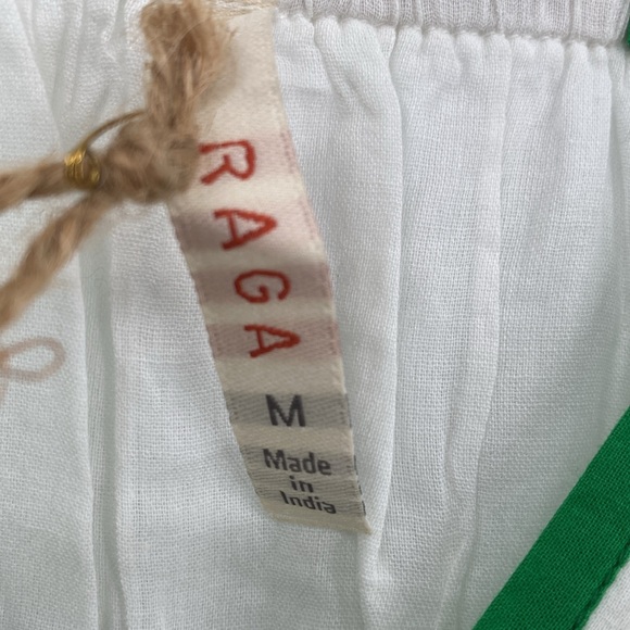 Anthropologie Raga Boho Floral Embroidered Babydoll Mini Dress Size Medium - Picture 6 of 9